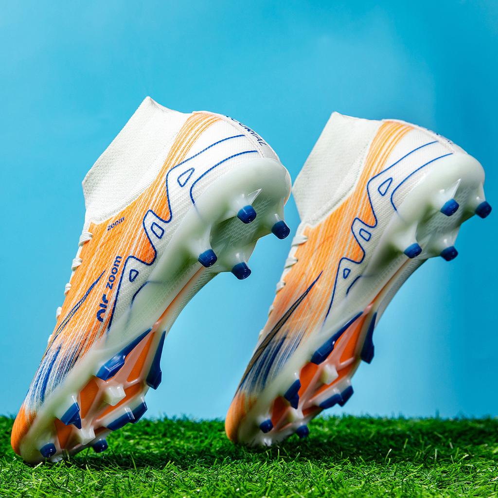 New popular children's outdoor training football shoes, sports long nails, broken nails, football shoes manufacturers can 2025