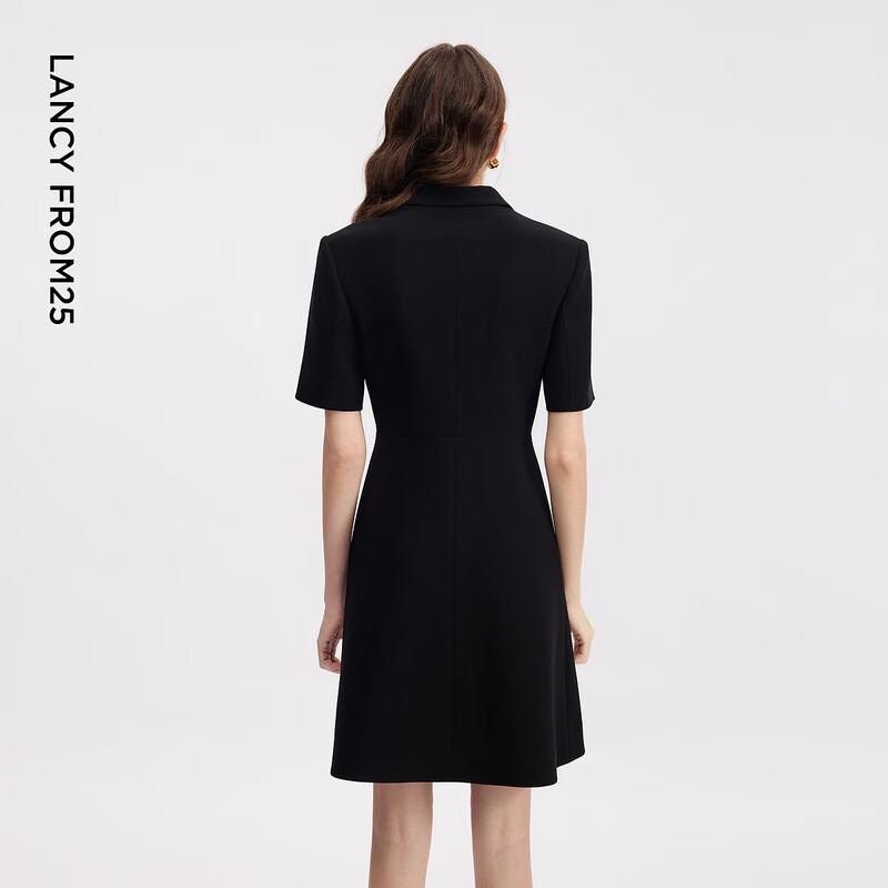 Langzi Hepburn Style Short Sleeve Suit Dress
