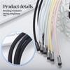 Invisible Fast Charging Cable Lanyard Cord 60W Thick Copper Wire Lightning Port Weaving Key Chain For iPhone Phone Accessaries