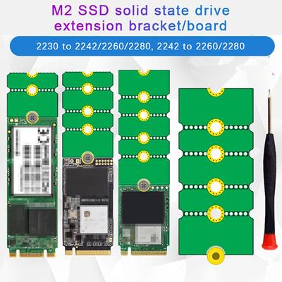 Ngff M.2 SSD adapterio kortelė nuo 2242 iki 2280 2230 iki 2280 perdavimo kortelės adapterio išplėtimo stovo plokštės stovo kortelės konvertavimo kortelė
