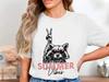Funny Summer Vibes Raccoon T Shirt Unisex