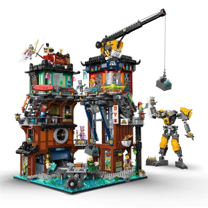 Compatible with LEGO 71837 Ninjago Ninjago Series Ninja City Workshop Building Model Assembled Building Blocks