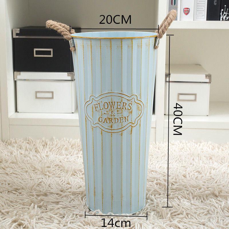Creative Tin Flower Pot: Dried & Fresh Flower Arrangement Vase for Home or Flower Shop Use
