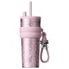 Shidajia 710ml Portable Insulated Stainless Steel Straw Tumbler