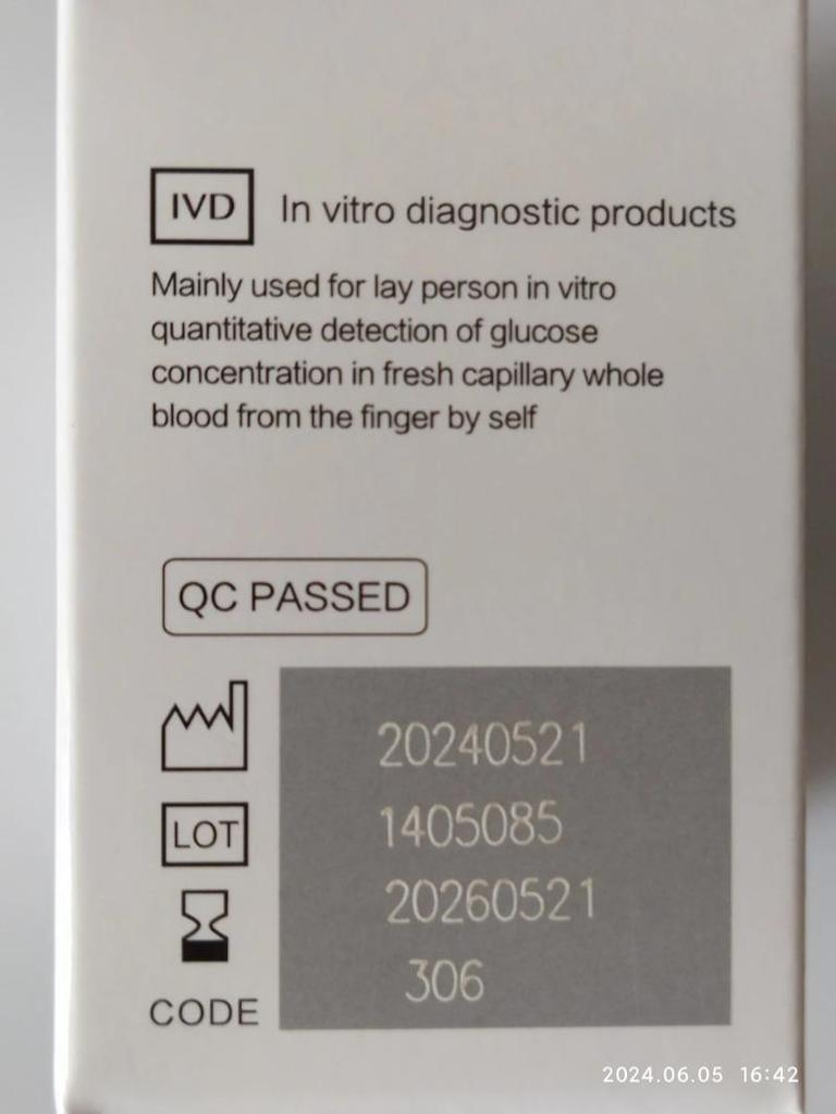 YUWELL Diabetes Glucose Test Strips Blood Glucose Strips Suitable For 582 586 580 590 590B Blood Glucose Meter