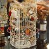 Multi Functional Rotating Earring Holder Ear Stud Necklace Display Stand Necklace Ear Clip Jewelry Large Capacity Storage Rack
