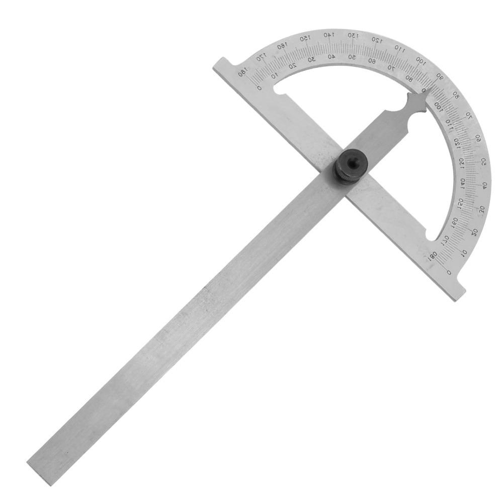 0-180° Measuring Ruler 80*120mm Stainless Steel Protractor 180 Degree Protractor  Measurement
