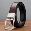 Men'S Belt Leather Rotary Buckle Double-Sided Belt Premium Business Casual Belt Belt Men'S Belt