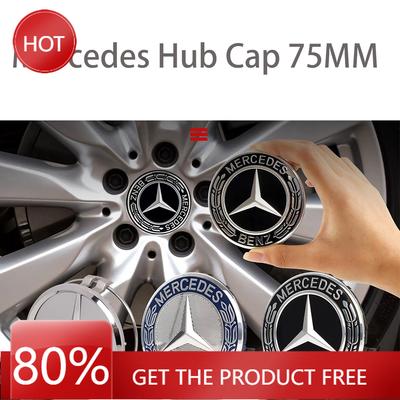 Car Sticker 75mm Car Styling Wheel Center Covers Hub Caps Replacement For Mercedes Benz W211 W203 W204 W210 W124 AMG W202 CLA W2