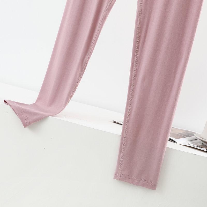Modal Women's High-Waisted Slimming Leggings, Plus Size, Spring/Autumn Tapered Pants