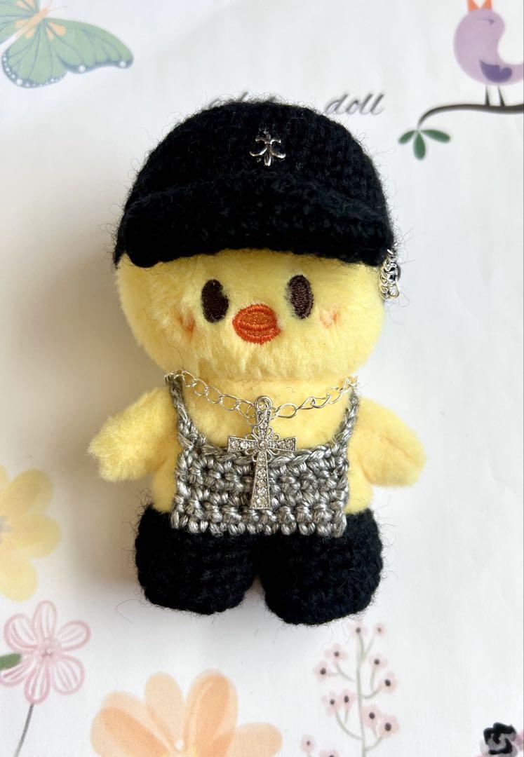 

[Б/У] Stray Kids skzoo 10 см Плюшевая игрушка, Черный и Серебристый