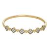 New Two-color Lucky Four-leaf Clover Bracelet Light Luxury Micro-paved Zircon Bracelet Trendy