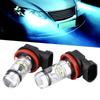 2x H8 H9 H11 6000K Super White 100W LED Headlight Bulbs Kit Fog Car Driving Light