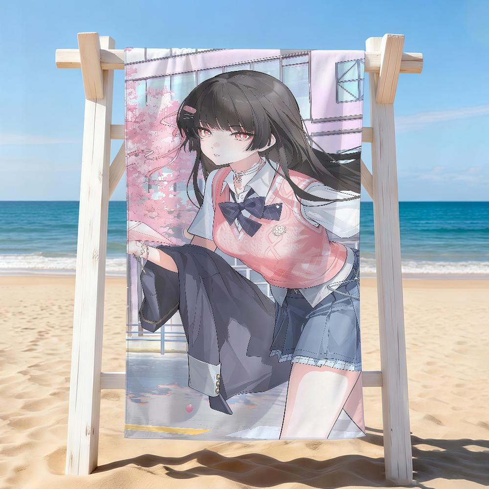 Game Wuthering Waves Chisa Towel Drying Bath Towel Applicable To Light Swimming Camping Yoga Beach Out