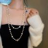 Korean Fashion Pearl Necklace - Extra Long, Elegant Sweater Chain for Autumn/Winter