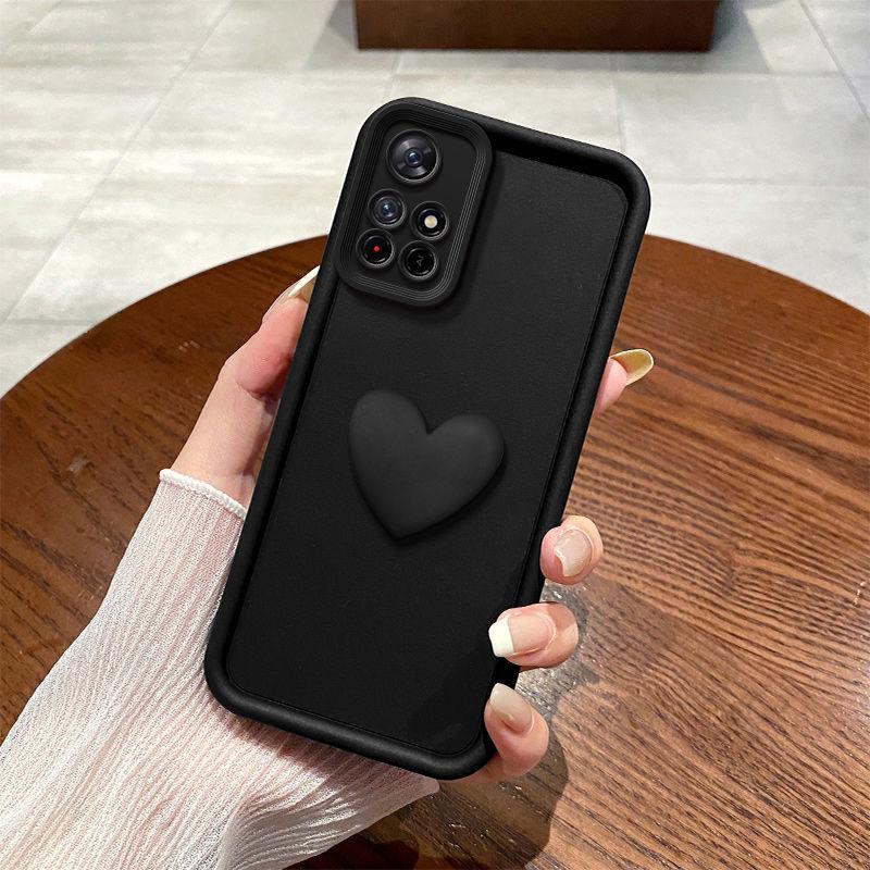 A 25 15 55 35 Cute Love Heart Silicone Case For Samsung Galaxy A55 A35 A25 A15 A05S 4G 5G S24 Plus Ultra Women Matte Back Cover