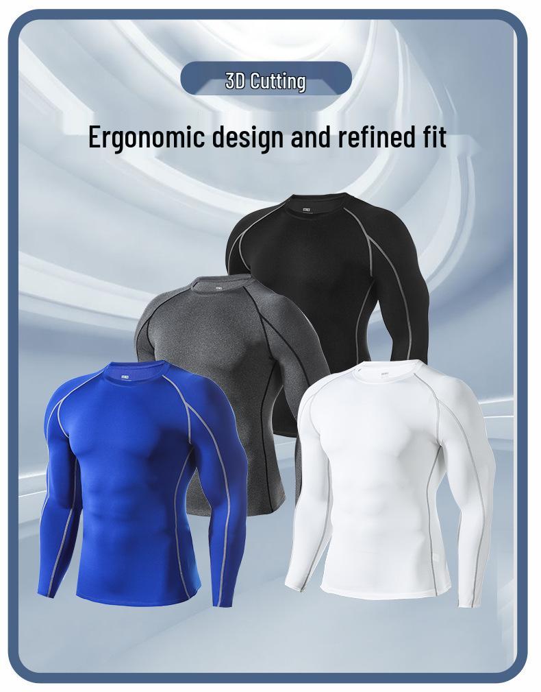 Men's Quick-Dry Breathable Long Sleeve Compression Workout Shirt