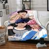 1pc Blanket - Kpopo Plave Print Design,Lightweight Blanket for Sofa,Bed- Soft &Warm,Gift for All Seasons