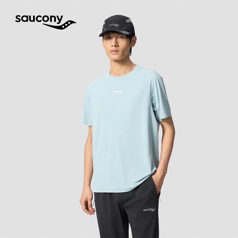 Saucony Men s Quick-Dry Loose Fit Crew Neck T-shirt M