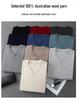 Men's 100% Wool V-neck Loose Fit Plain Pullover Sweater for Autumn/Winter.