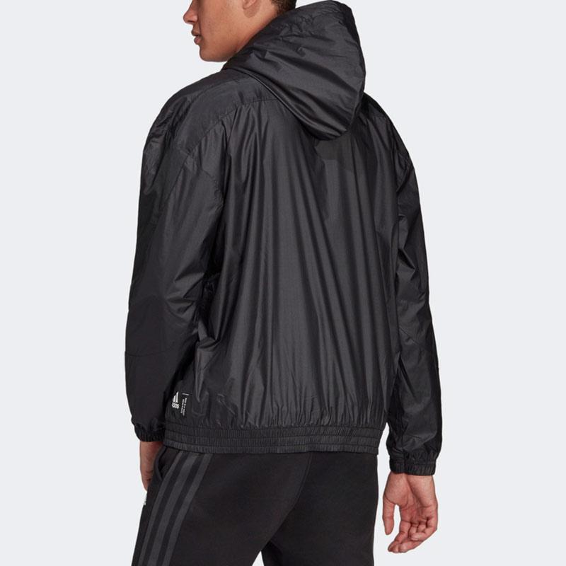 Adidas WND. Kurtka PB Casual Sports Wiatrówka Męska Odzież Wierzchnia Czarna H42037