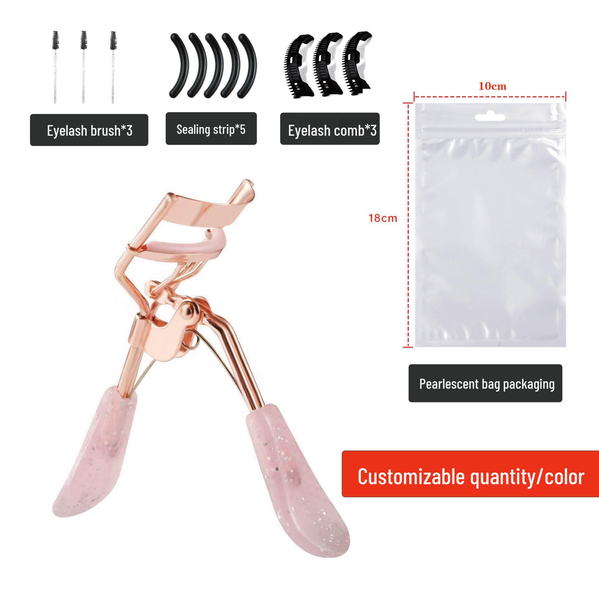 Rose Gold Wide-Angle Eyelash Curler - Long-Lasting Curl, No Pinch, Perfect for Natural Setting. Bulk