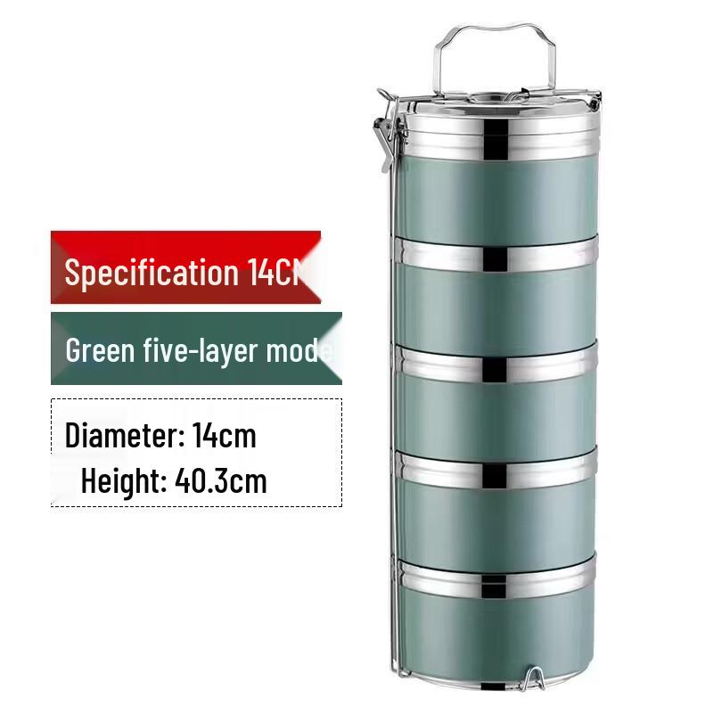 Chui Shan Hai 304 Stainless Steel Portable Insulated Lunch Box