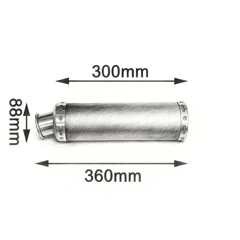Suitable For Cg125 Cg150 Aluminum Alloy Full Exhaust System 304 Stainless Steel Head Pipe Motorcycle Accessories Exhaust Pipe