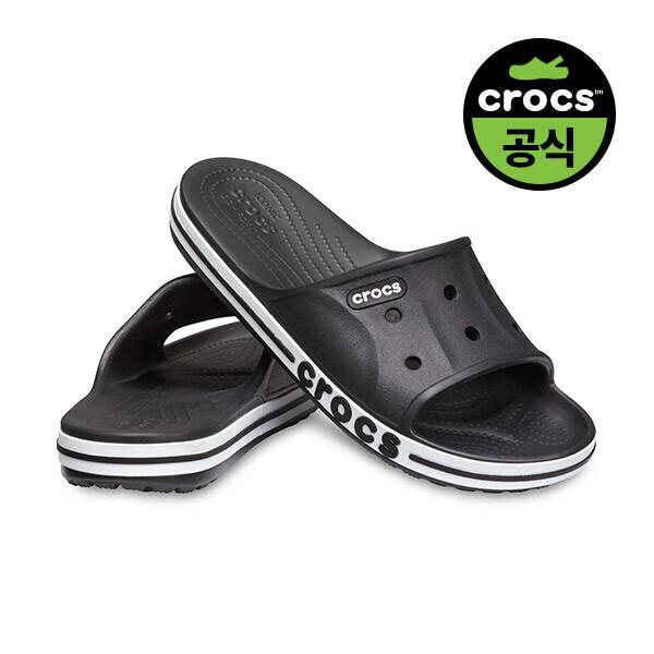 Crocs Adult Bayaband Slide Bkw BLACKWHITE(Z066)/M4W6(230)