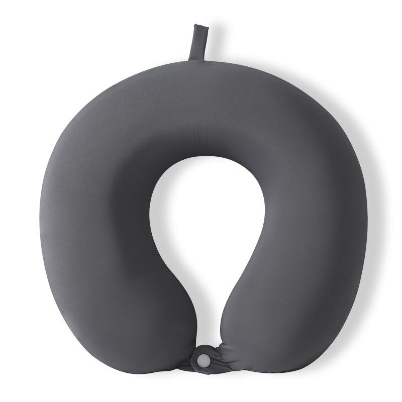 

Cooling Memory Foam U-Shaped Travel Pillow - Portable, Skin-Friendly Ice Silk, Perfect for Car and Airplane Naps Single Neck Pillow