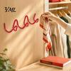 Nordic Style Wall Decor Decorative Wave Hook, Iron Art Three Hangers Mounted Storage Rack for Entryway And Living Room Unique Hooks