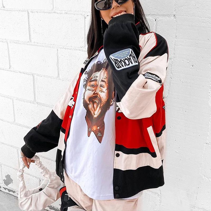2023 Autumn/Winter Sporty Style Three-Color Casual Long-Sleeve Motorcycle Windbreaker Jacket.