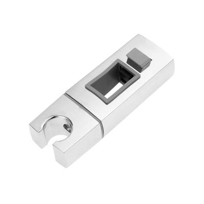 Square Pipe Shower Head Holder Adjustable and Rotatable Stand Support for Bathroom Risers Rail Replacement