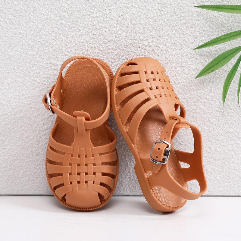 Summer Children Sandals Baby Toddler Soft Non-slip Princess Shoes Kids Beach Sandals Roman Sandals Anti-slip