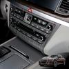 Car Tuning Carbon Fiber ABS Air conditioning Switch Adjustment Frame Cover Trim Accessories For Genesis G80 DH 2015-2020 LHD