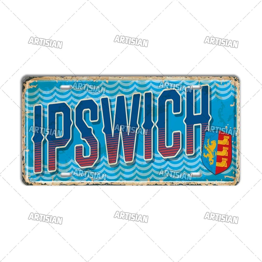 Artisian Britain Scotland Northern Ireland Landmark License Plate England UK Metal Tin Plaque United Kingdom City Car Metal Sign