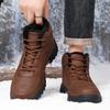 Men's Winter  Boots Warm Snow Boots Non-slip Waterproof Shoes High-top Outdoor Plush Shoes Plus Size Boots