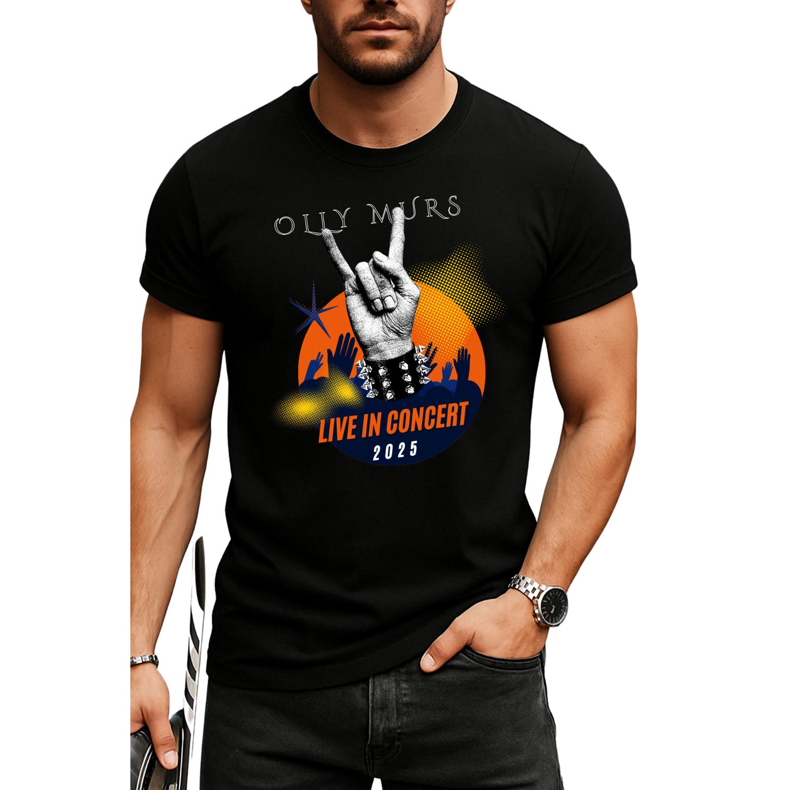 Live Concert Tshirt, Olly Murs 15 years of hits T Shirt Mens Womens Tees Top, Olly Murs Adults TShirt S