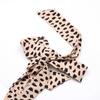 Summer Women Leopard Print Halter Neck High Waist A Line Dress with Ruffled Strap