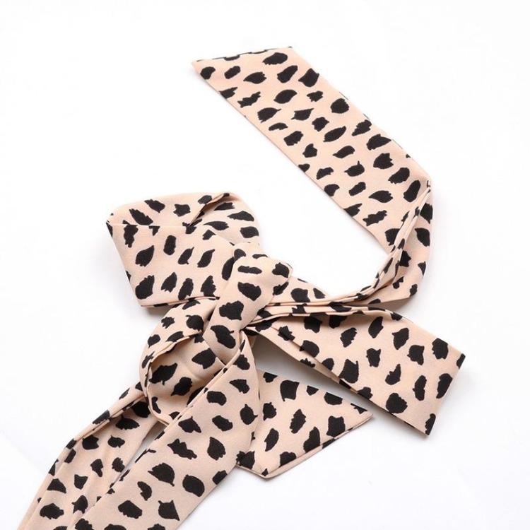 Summer Women Leopard Print Halter Neck High Waist A Line Dress with Ruffled Strap