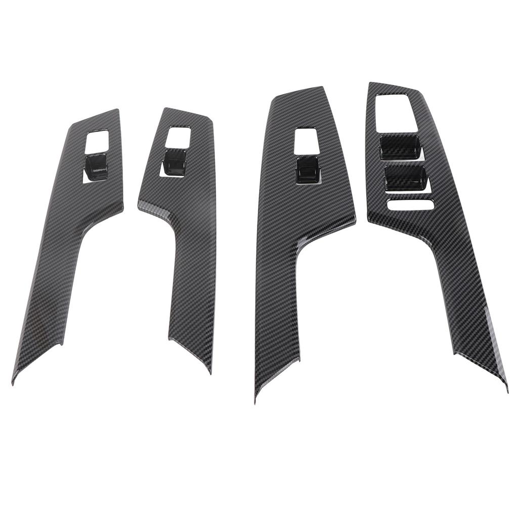 Car Interior Door Armrest Window Switch Panel Cover Trim Carbon Fiber Style Replacement for Kia EV6