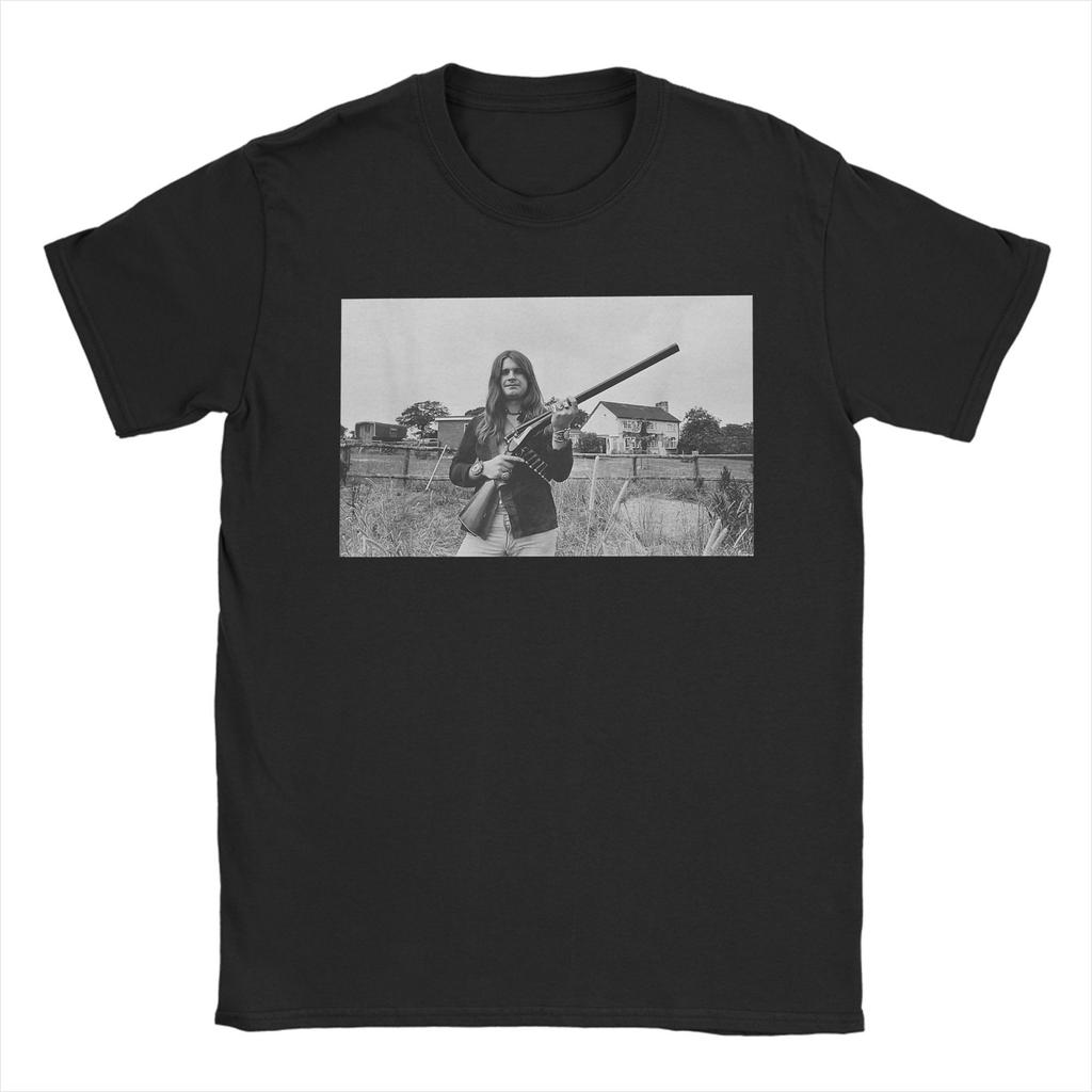 Novelty Space Black Tours Black-Sabbathed T-Shirts for Men Crew Neck Pure Cotton T Shirts Short Sleeve Tees Gift Clothes