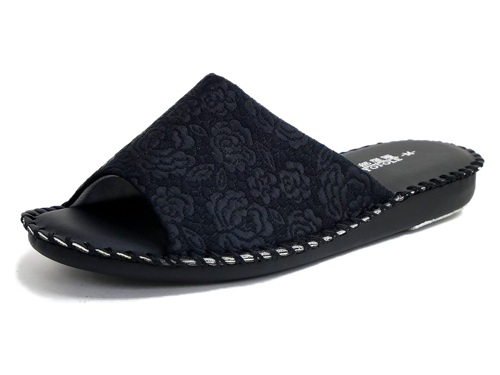 

Пантолеты Pansy с цветочным принтом, плоские, мягкие и удобные для размера 3E S, женские тапочки, ультралегкая подошва, черный, белый, розовый, шлепанцы-мюли