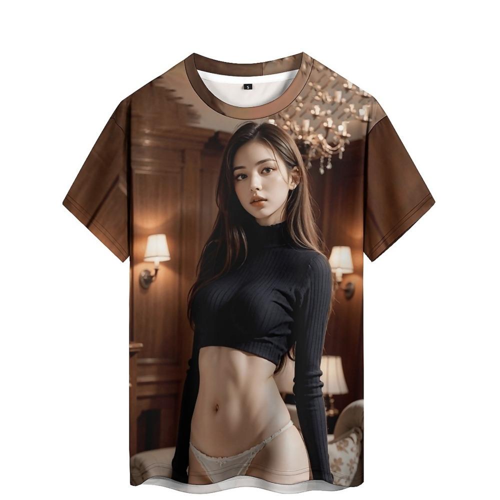 Djävulsnunna Grafisk T-shirt 3D-tryck Fritid Herr T-shirt Utomhus Storlek Plus Tees Topp Damkläder