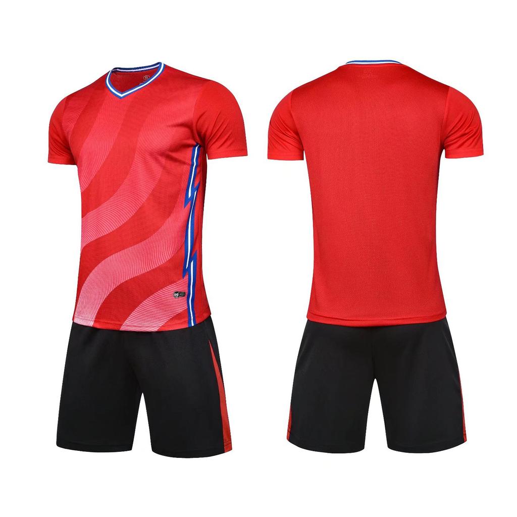 Football Suit Children Adult Short Sleeve Game Training Suit Student Sports Football Suit Printing