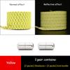 1Pair Reflective Elastic Shoelaces Without Ties for Sneakers No Tie Shoe Laces Kids Adult Quick Flat Shoe Lace Rubber Shoestring