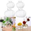 4Pcs Clear Pomegranate Vase Glass Bottles Party Wedding Decor