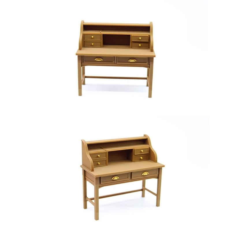 Miniature Study Table 1/12 Scale Dollhouses Accessory High Detail Long Lasting Modelers Creative Scene Prop