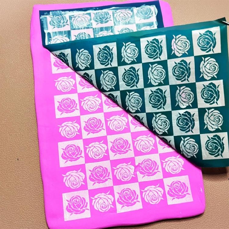 Screen Printing Template with Scraper Clay Earrings Decorative Screen Printing