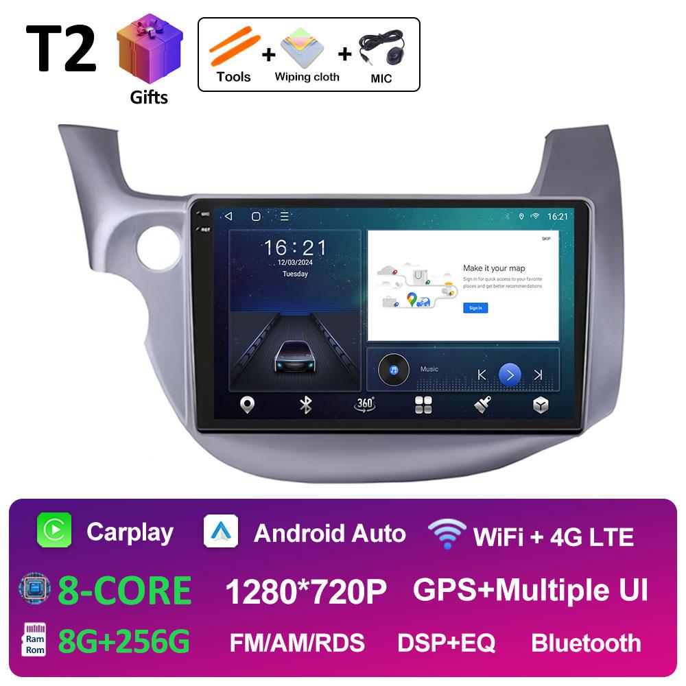 Left Hand Drive GPS For HONDA FIT JAZZ 2007 2008 2009 2010 2011 2012 2013 Cooling Fan Auto Tools GPS Navigation Touch Screen 4G